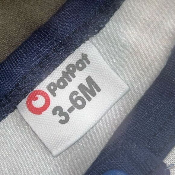 5 for $25🔥PatPat White Button Front Shortall Romper Jumpsuit Size 3-6 Months - Picture 3 of 4